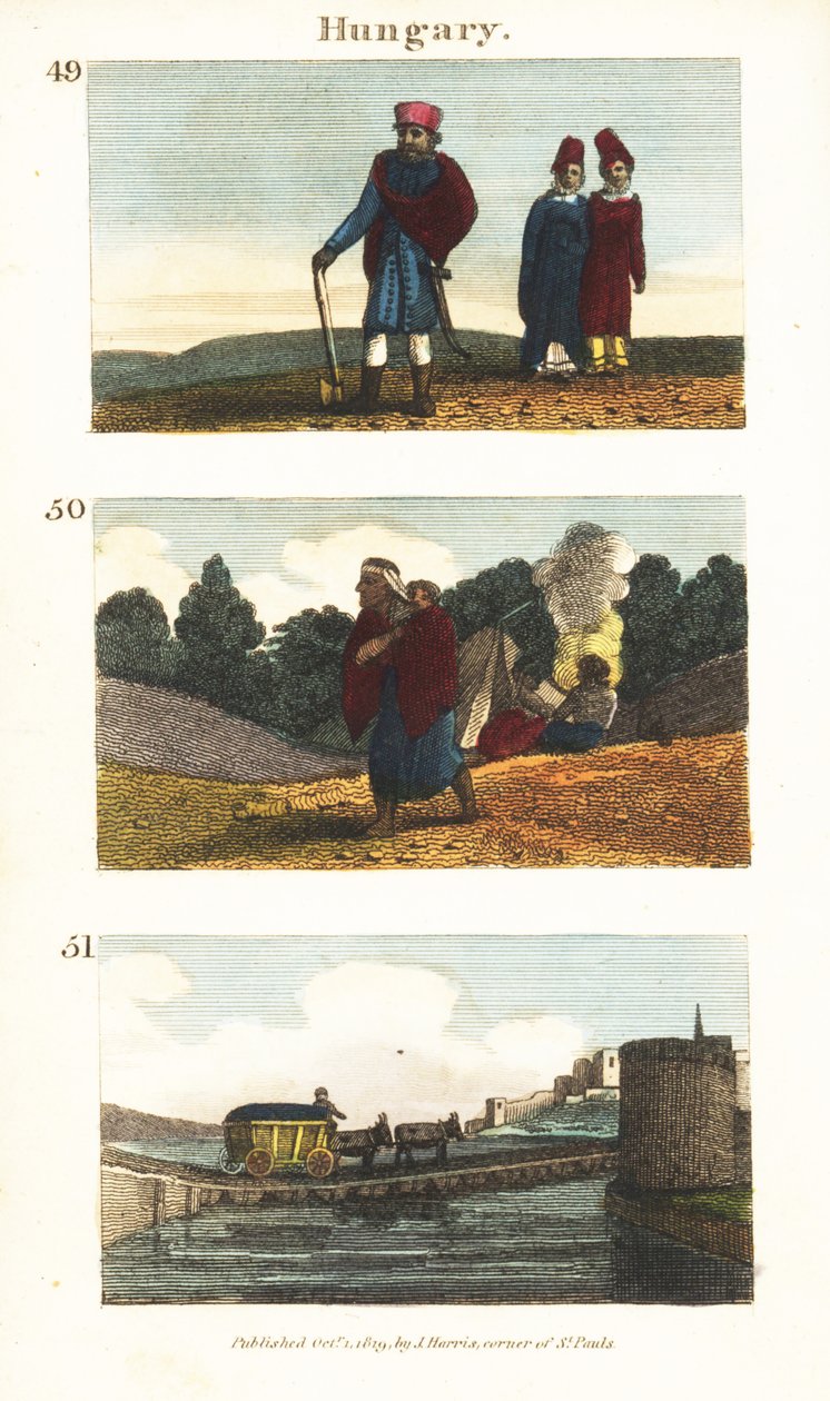 Vues historiques de la Hongrie - English School