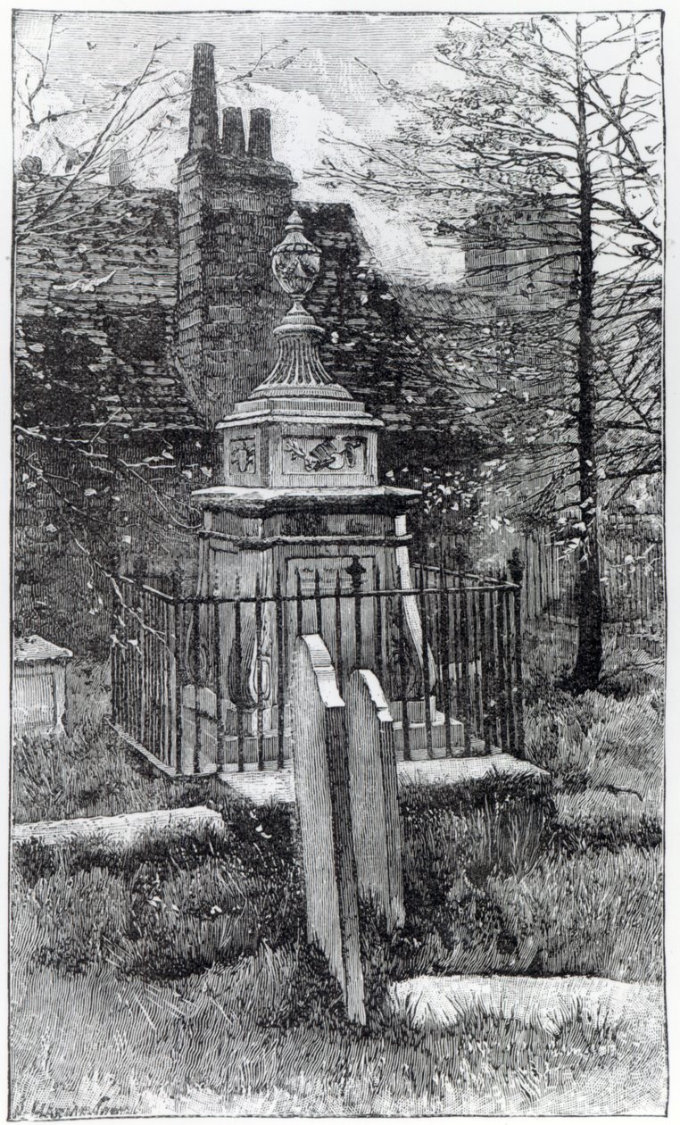 Tombe de Hogarth dans le cimetière de Chiswick - English School