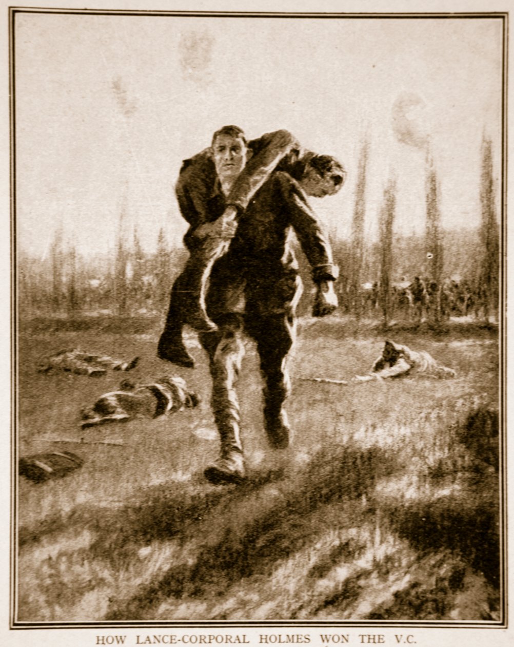 Comment le caporal Holmes a remporté la V.C., 1914-19 - English School