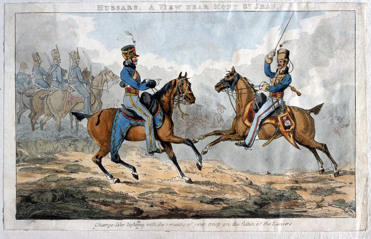 Hussards, Une vue près de Mont St Jean - English School
