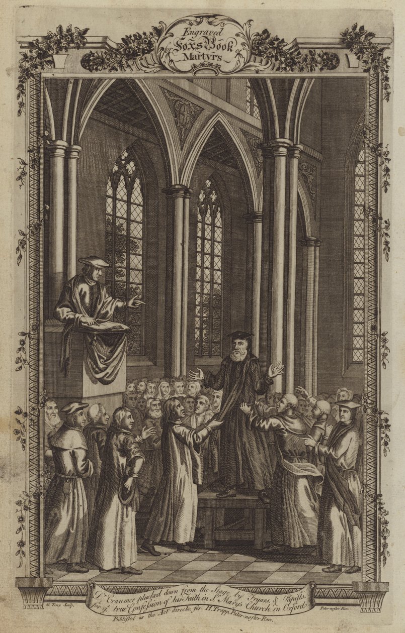Illustration pour le Livre des martyrs de Fox - English School