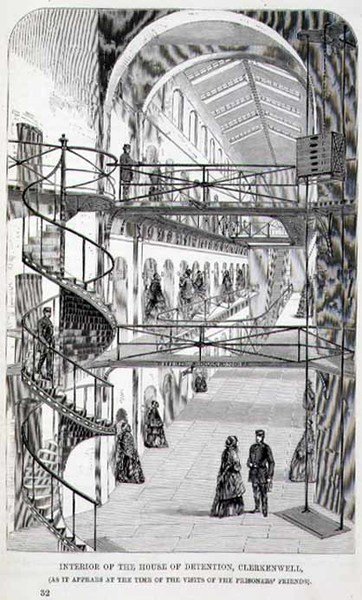 Intérieur de la Maison de Détention, Clerkenwell, extrait de 