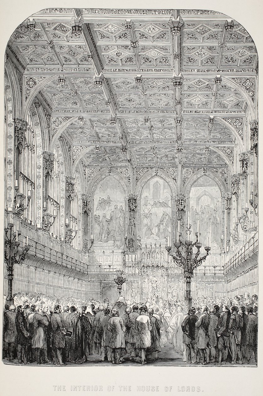 Intérieur de la Chambre des Lords - English School