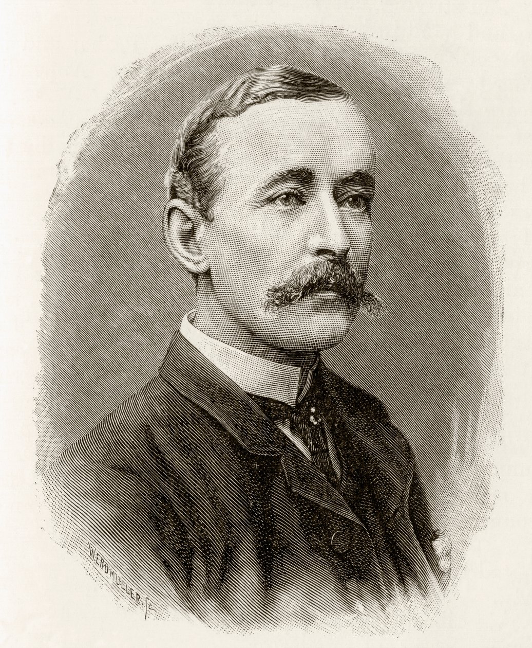 James Sligo Jameson, 1890 (gravure sur bois) - English School