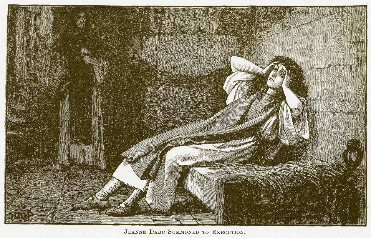 Jeanne Darc citée à comparaître (gravure) - English School