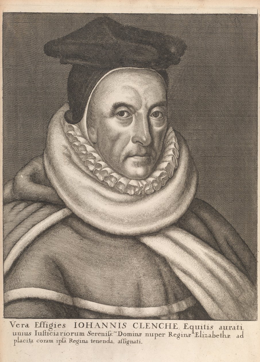 John Clenche, de Historical Memorials of the English Laws par William Dugdale, Londres 1666 - English School