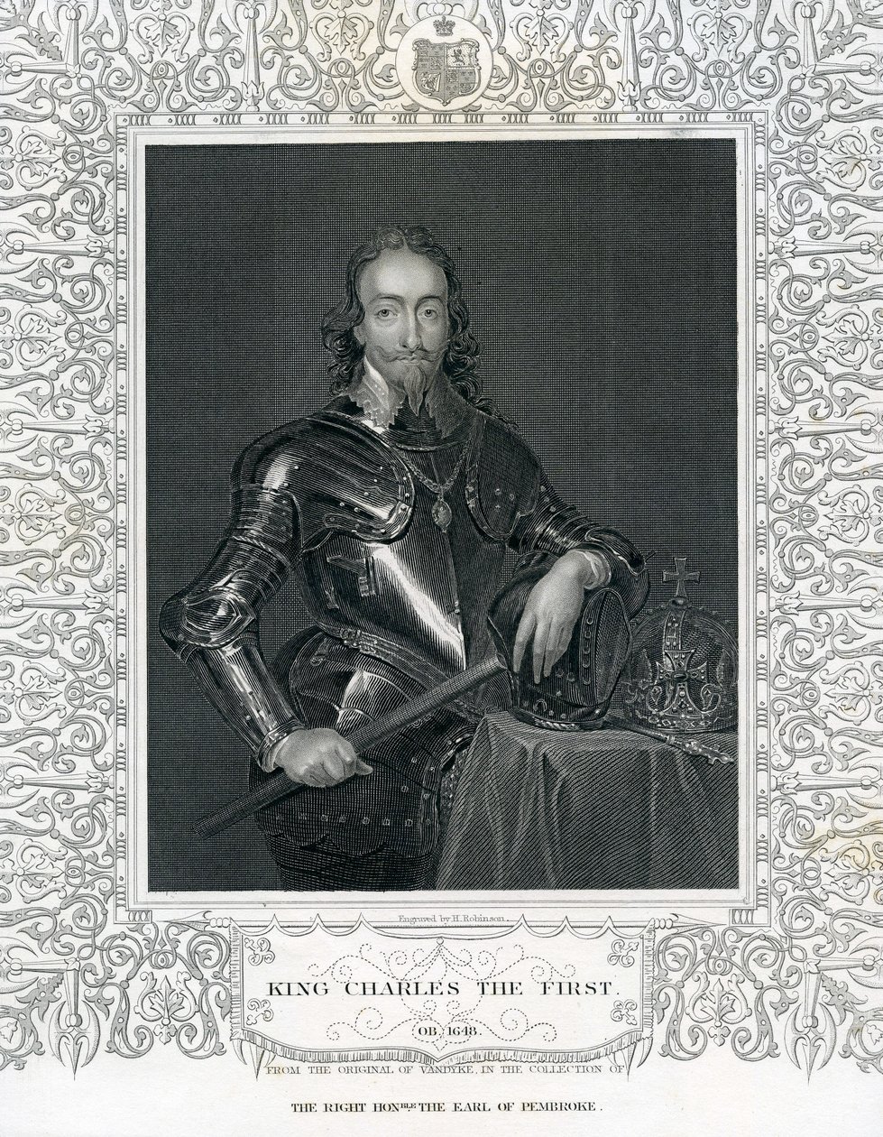 Le roi Charles Ier, gravé par H. Robinson d
