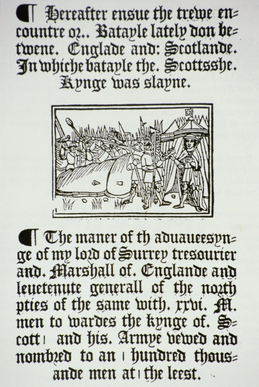 Le roi Henri VIII (1491-1547) et ses chevaliers après la victoire anglaise sur les Écossais à Flodden Field, en 1513 - English School