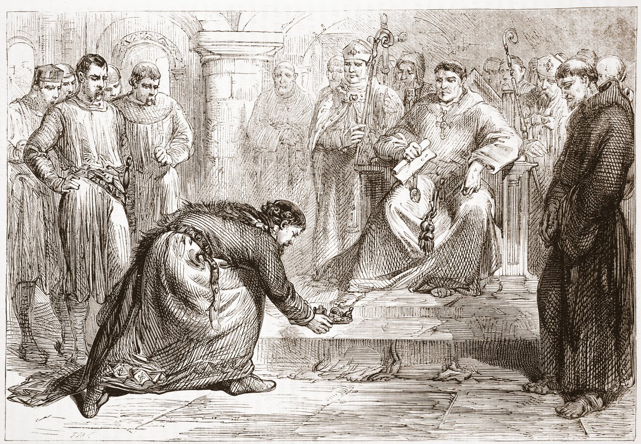 Le roi Jean et le légat du Pape, illustration de L