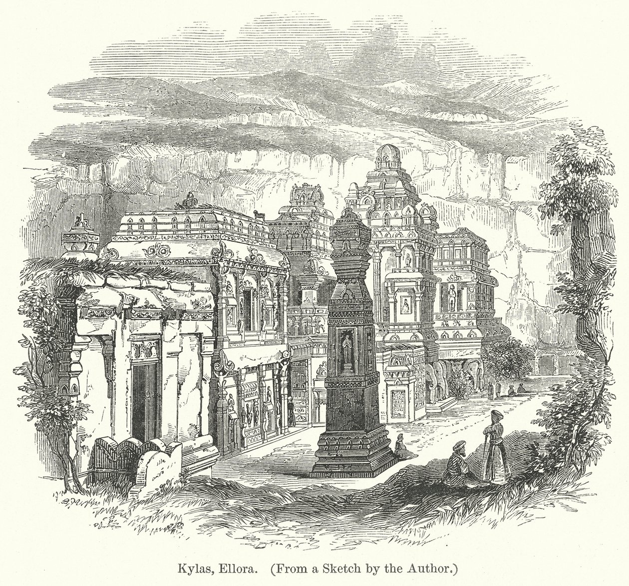 Kylas, Ellora (gravure) - English School