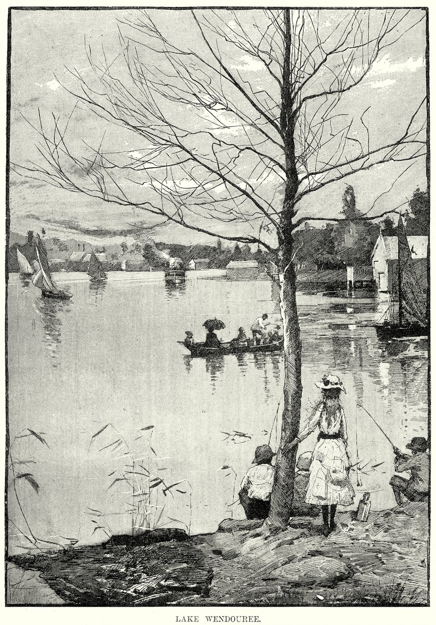 Lac Wendouree (gravure) - English School