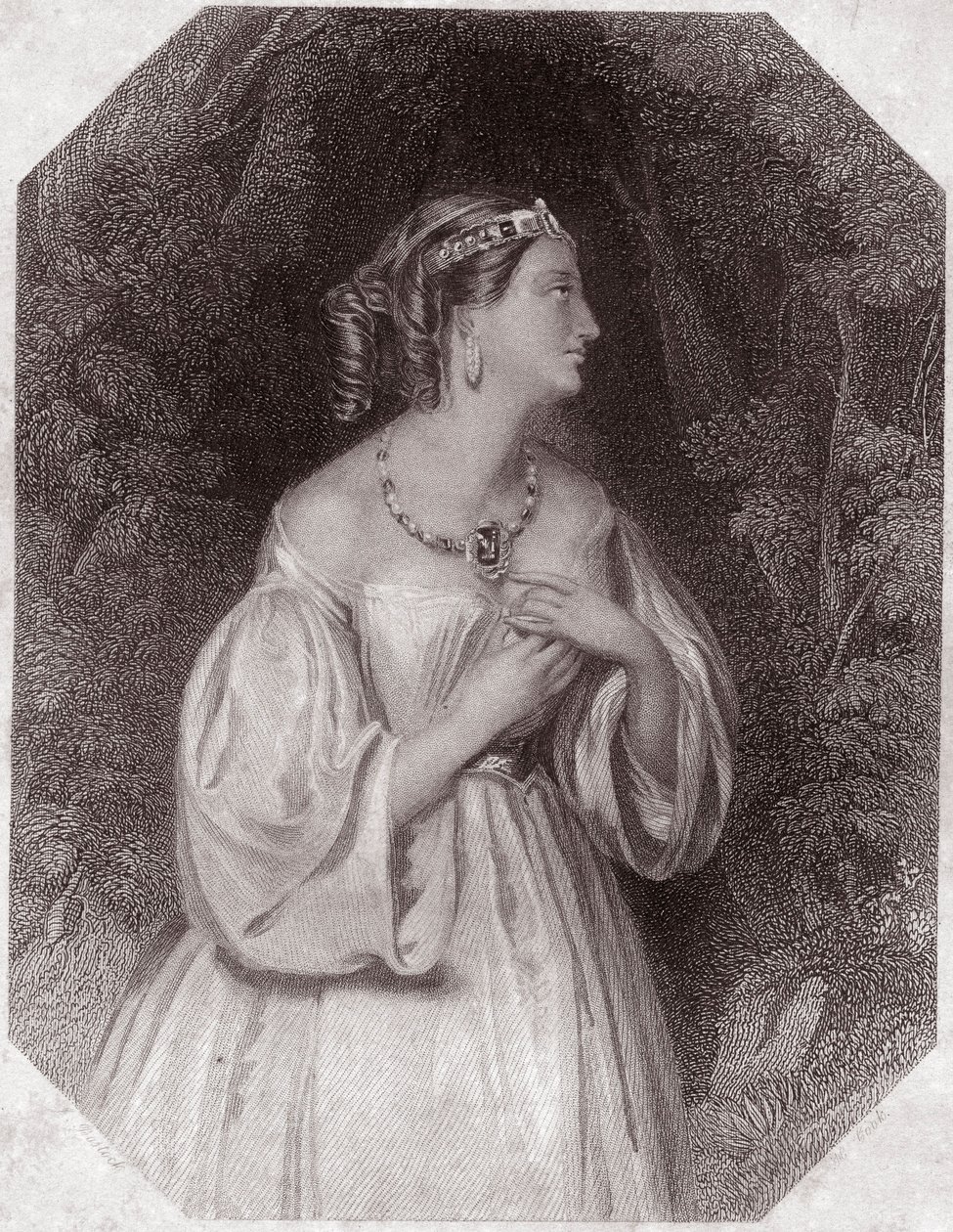 Lavinia, fille de Titus, fiancée de Bassianus (Titus Andronicus ou La Très Lamentable Tragédie Romaine de Titus Andronicus) dans - « Shakespeare