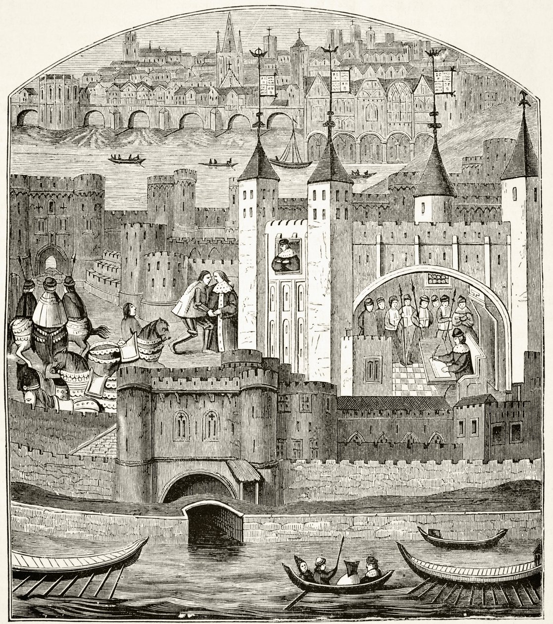 Londres et la Tour de Londres au 15ème siècle, de 