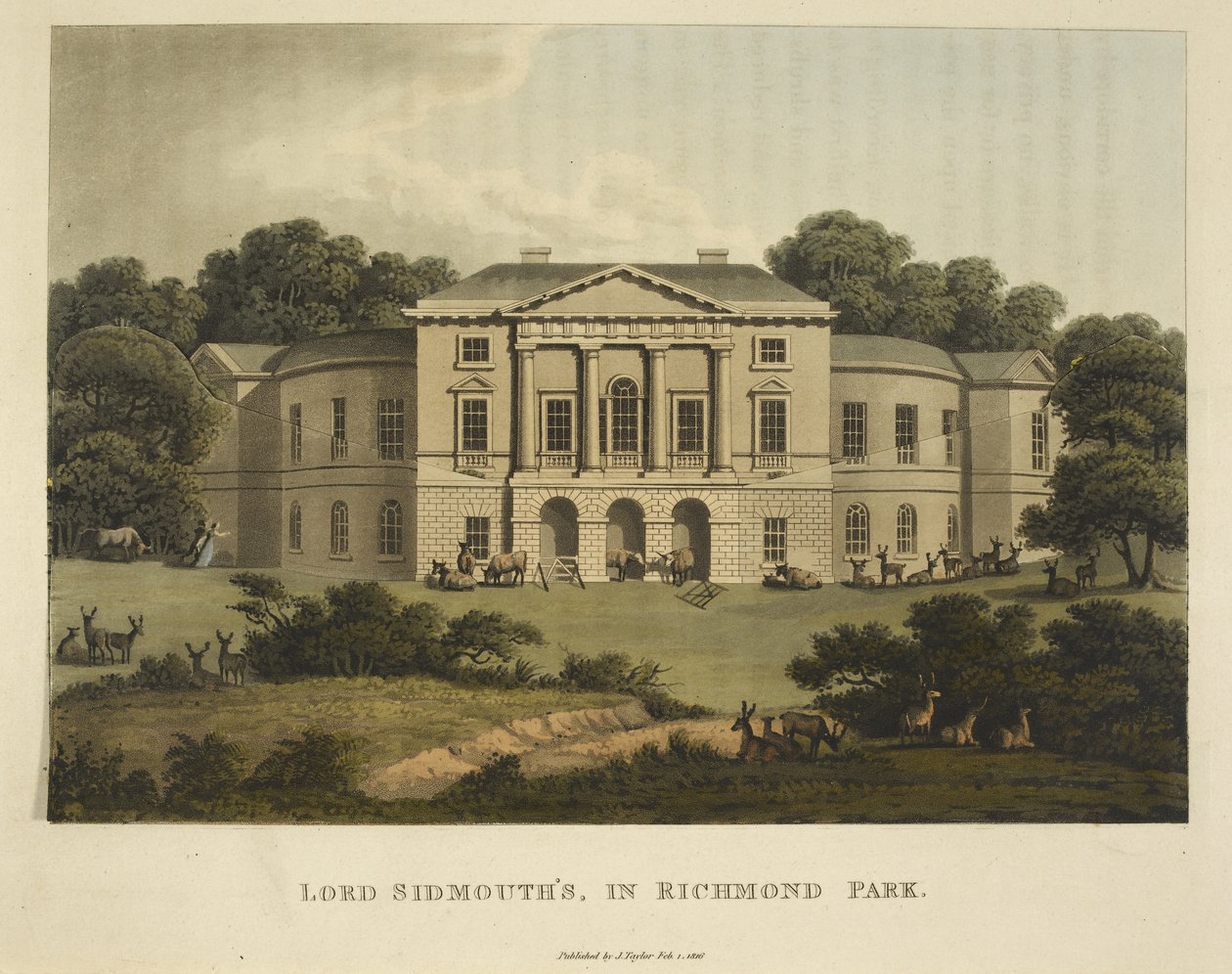 Chez Lord Sidmouth dans Richmond Park, de 