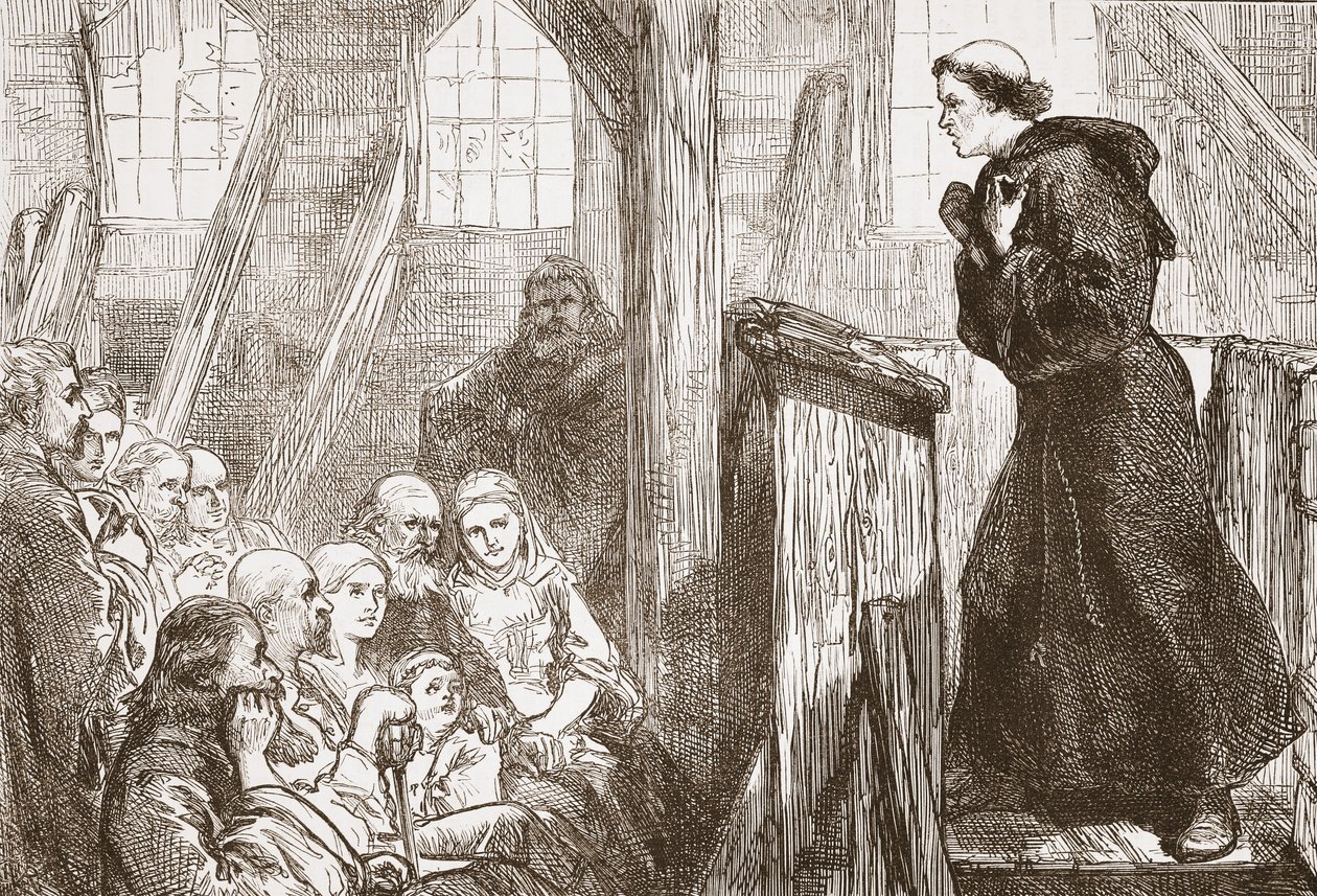 Luther prêchant dans l
