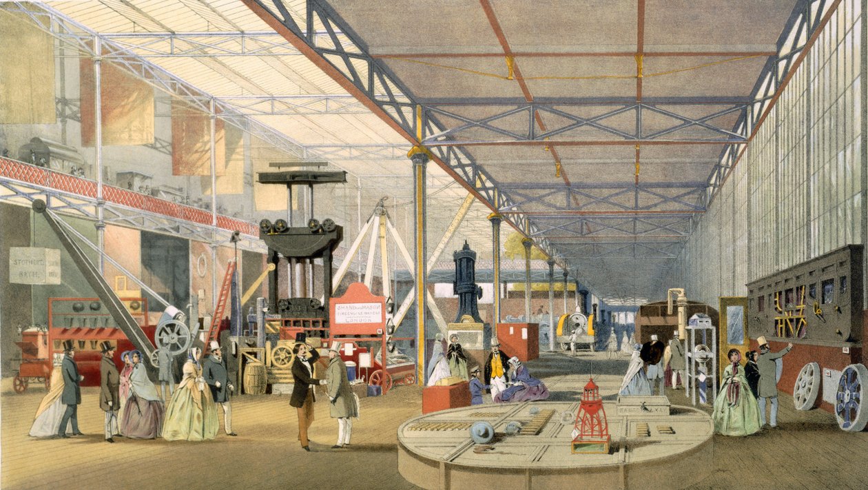 Machinerie, de Dickinsons Comprehensive Pictures of the Great Exhibition of 1851 publié en 1854 - English School