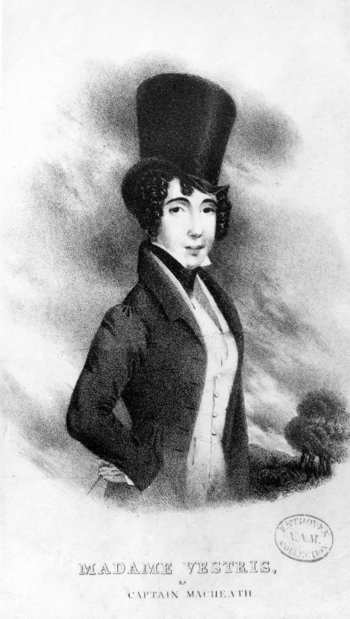Madame Vestris en tant que capitaine MacHeath, 1833 - English School
