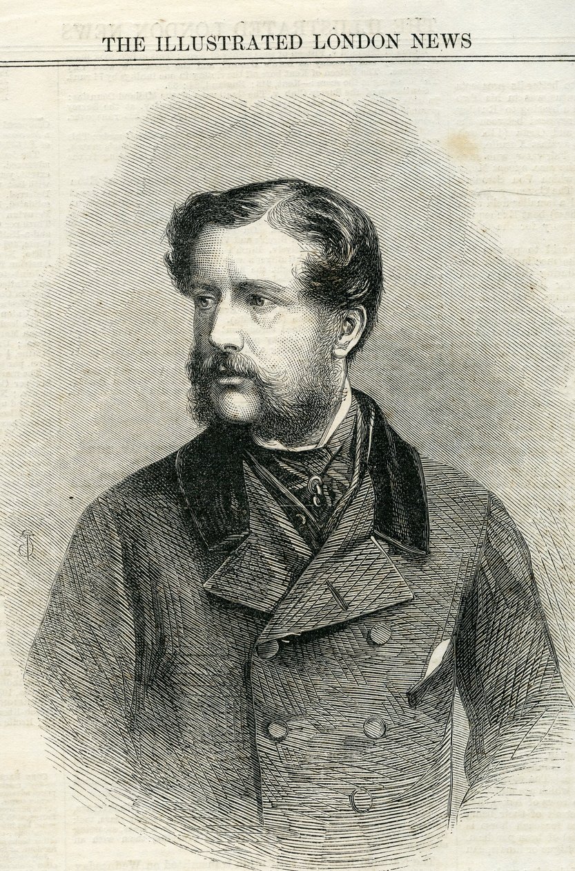 Major Charles Nasmyth (1825-61) de The Illustrated London News 13 juillet 1861 - English School