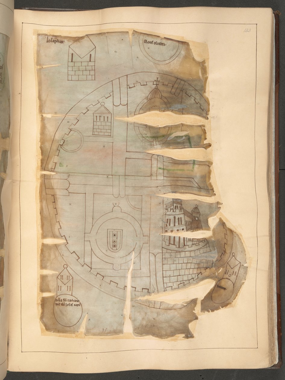 Carte de Jérusalem, du 