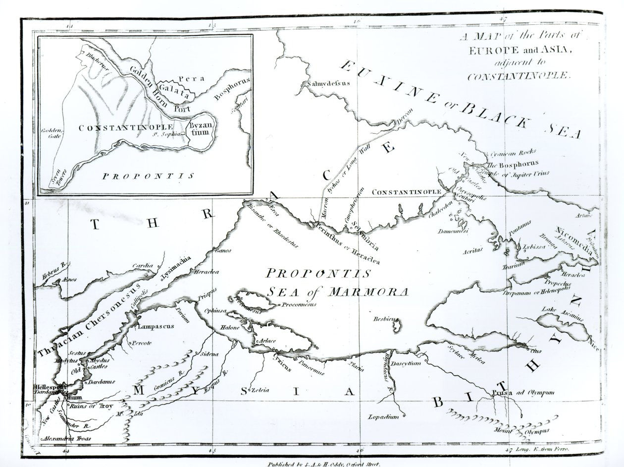 Carte des parties de l