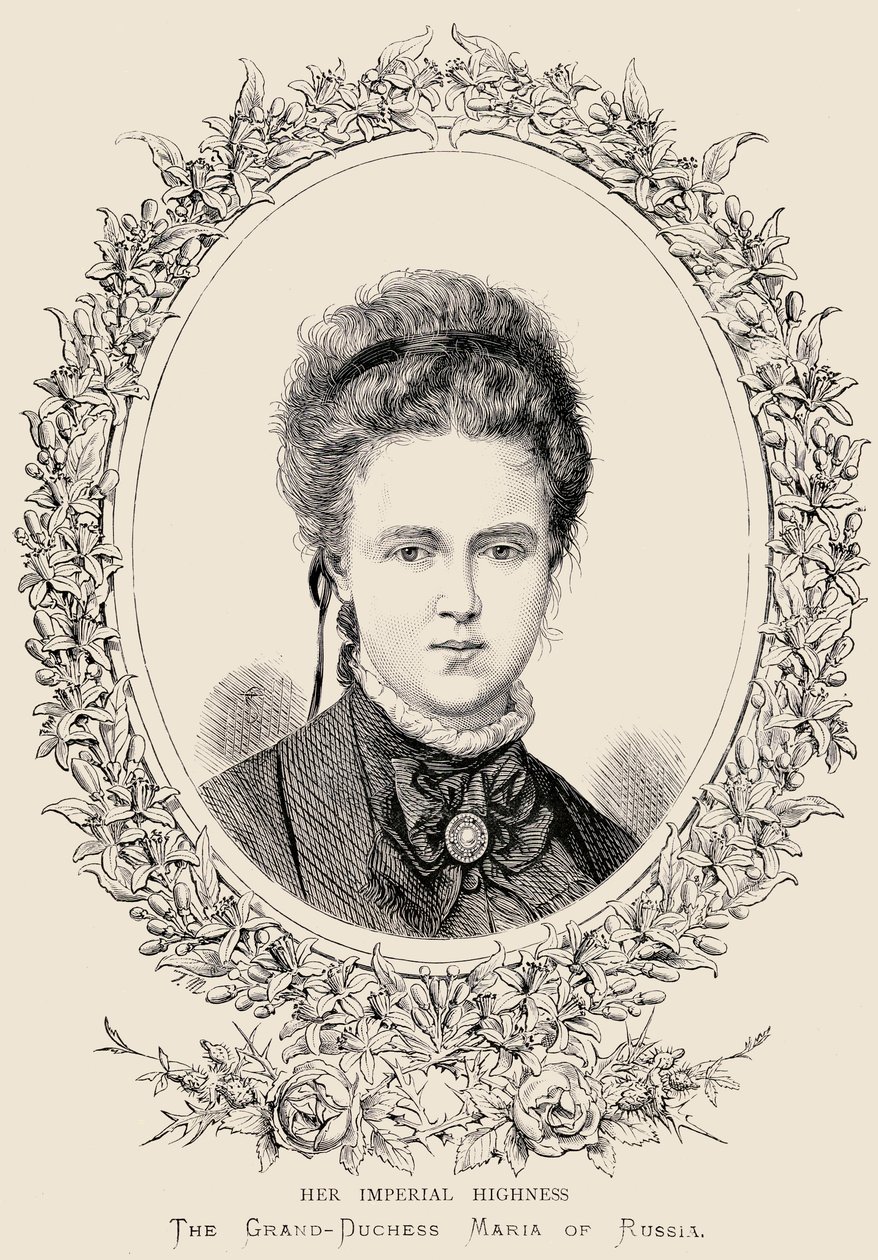 Maria Alexandrovna (1853-1920) Son Altesse Impériale La Grande Duchesse de Russie - English School