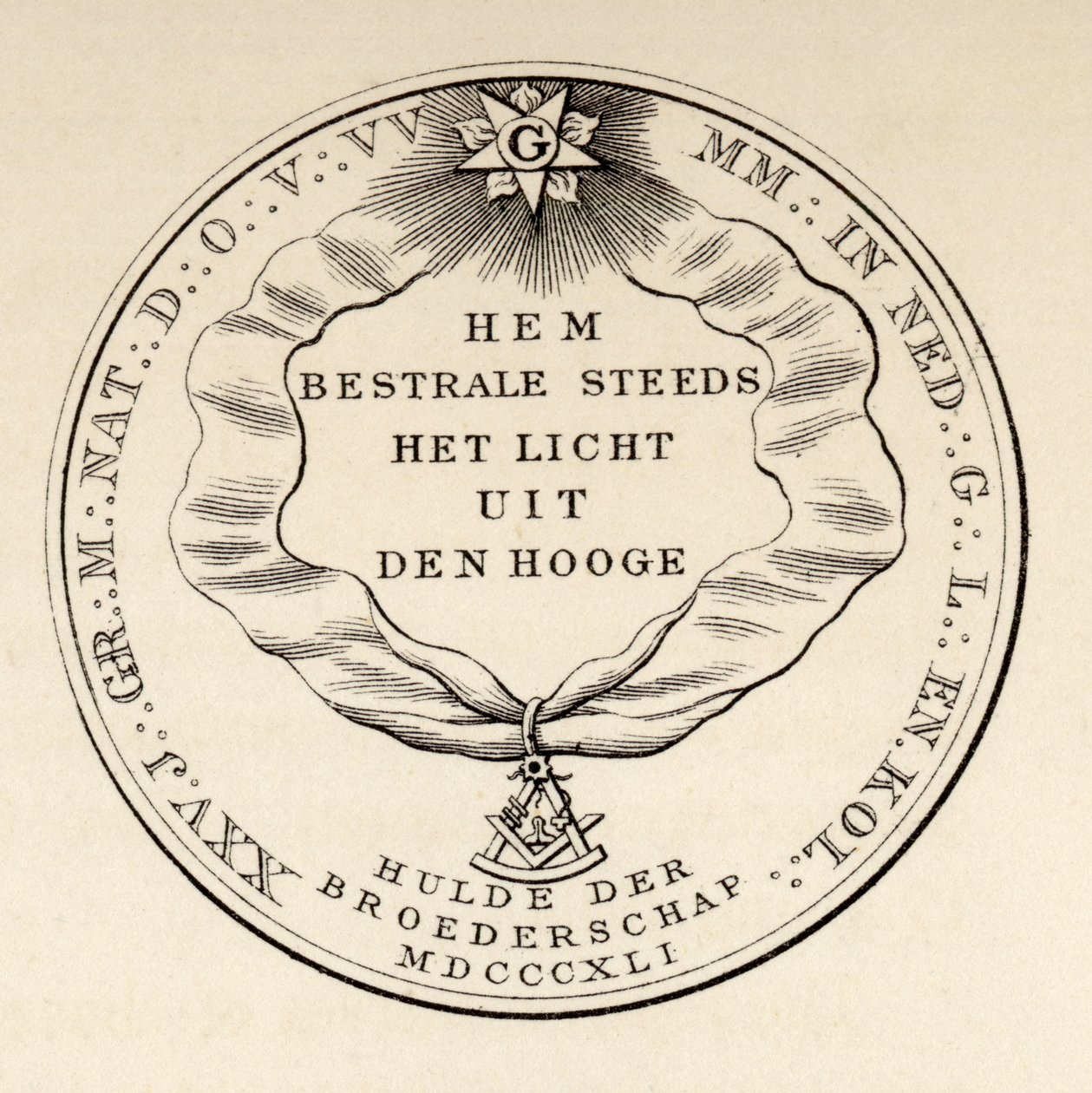 Sceau maçonnique, 1841, de 