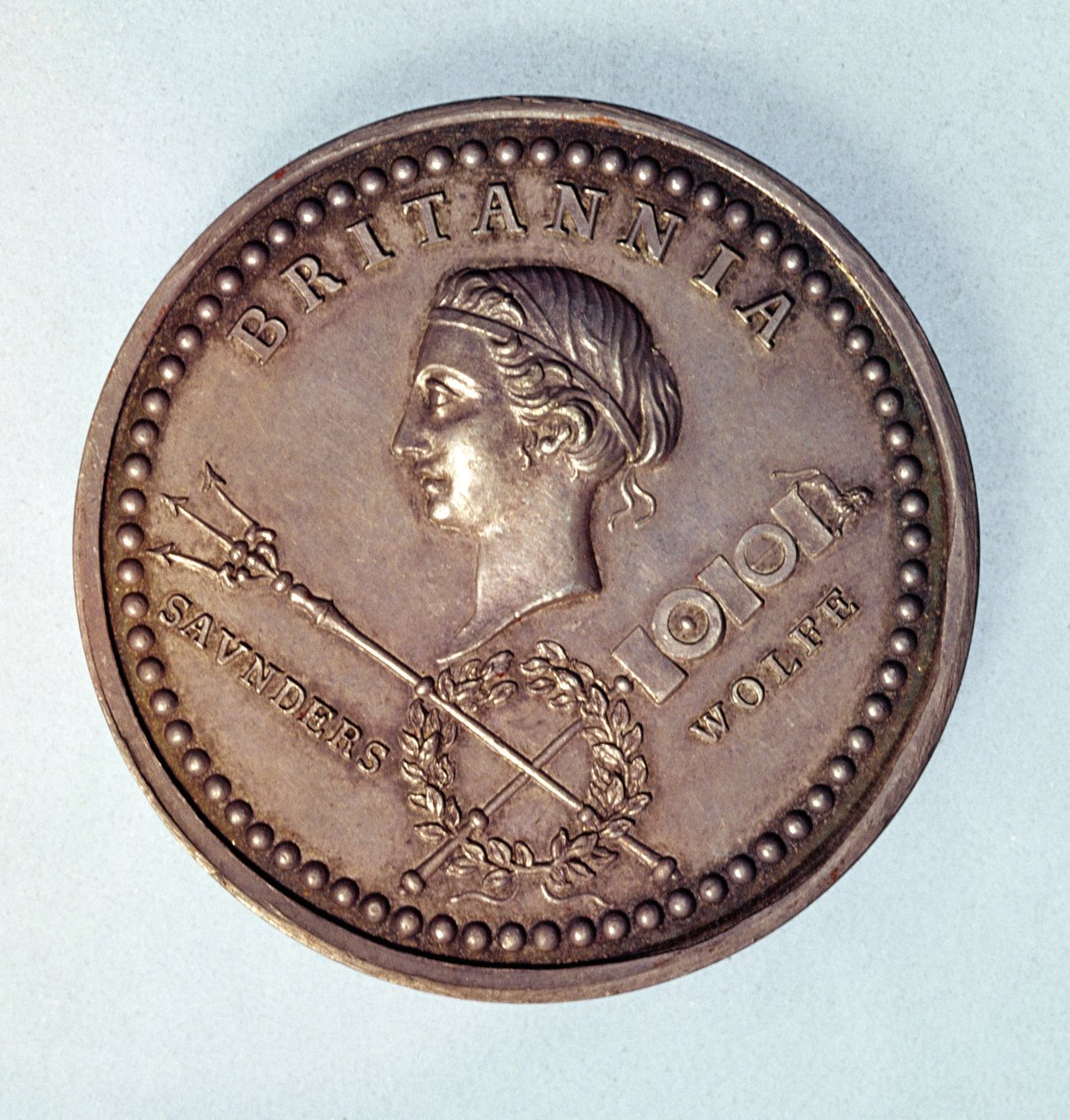 Médaille commémorant la capture britannique de Québec - English School