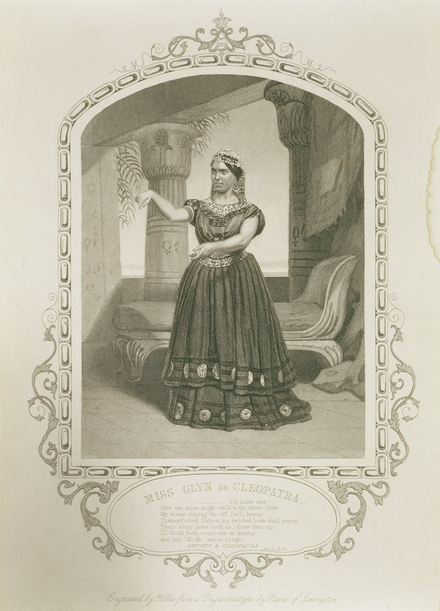 Mlle Laura Addison en Imogène, dans Cymbeline de William Shakespeare (1564-1616) - English School