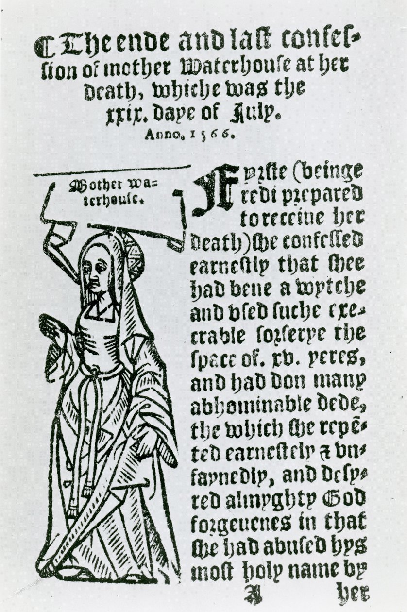 Mère Waterhouse (c.1503-1566), pamphlet, 1566 - English School