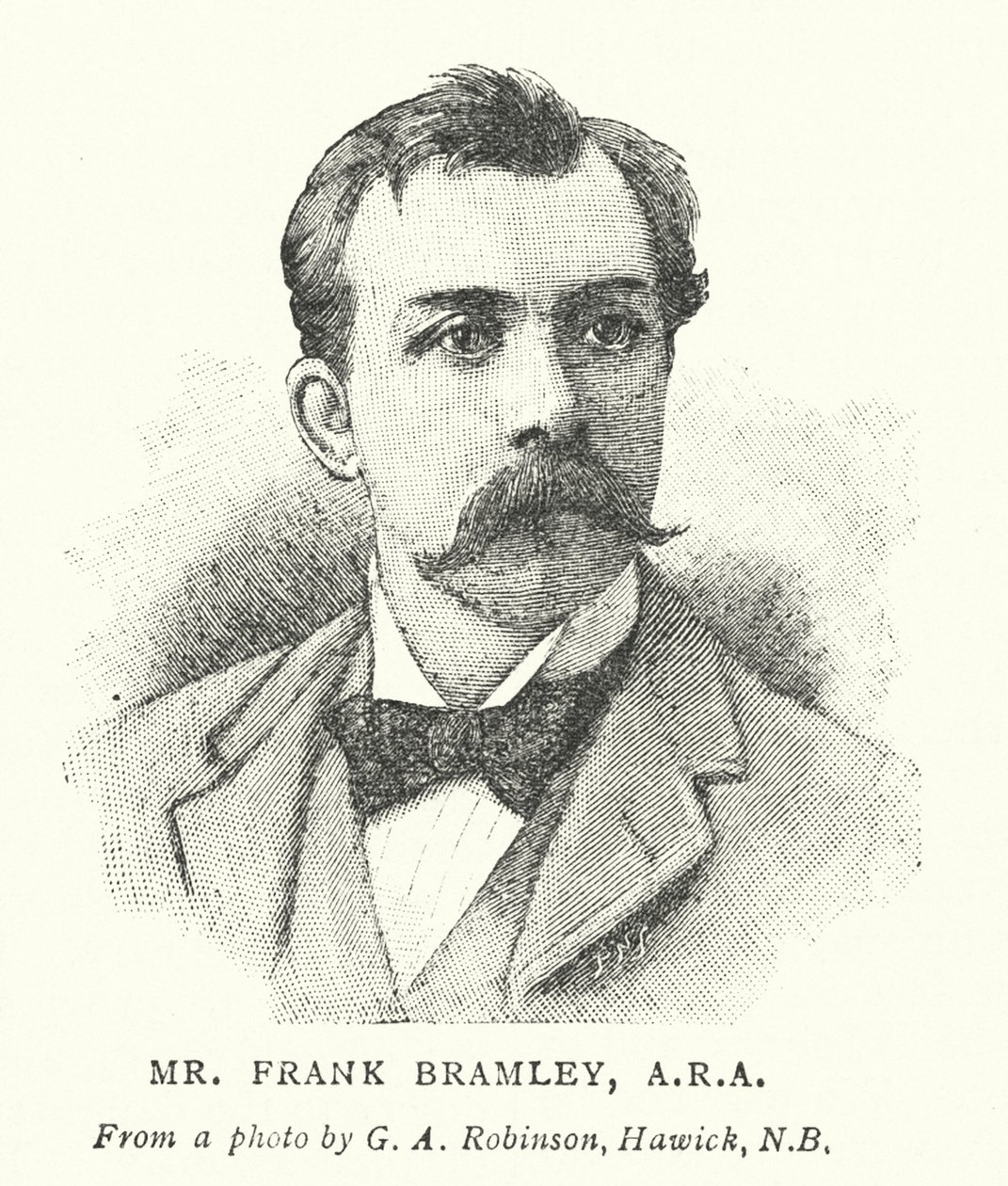 M. Frank Bramley, ARA (gravure) - English School