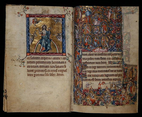 Ms 1-2005, ff.8v-9r : Le Christ en jugement et l