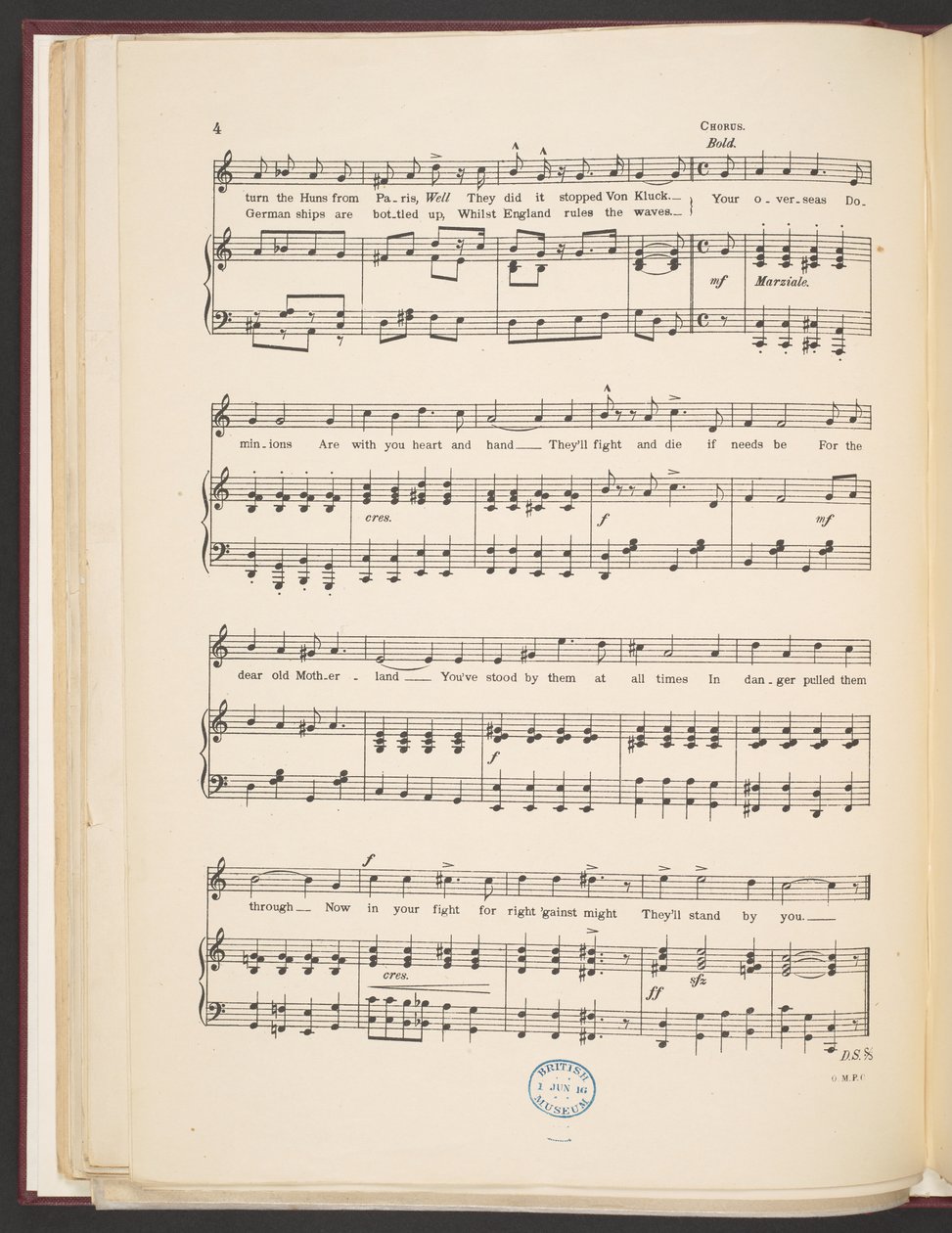 Partition de la chanson "We