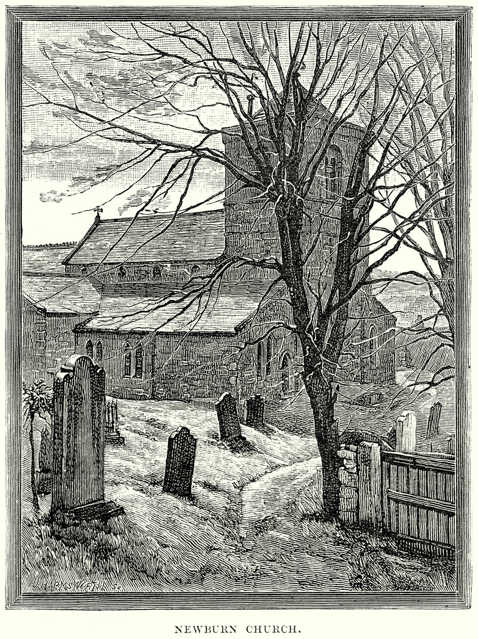 Église de Newburn (gravure) - English School