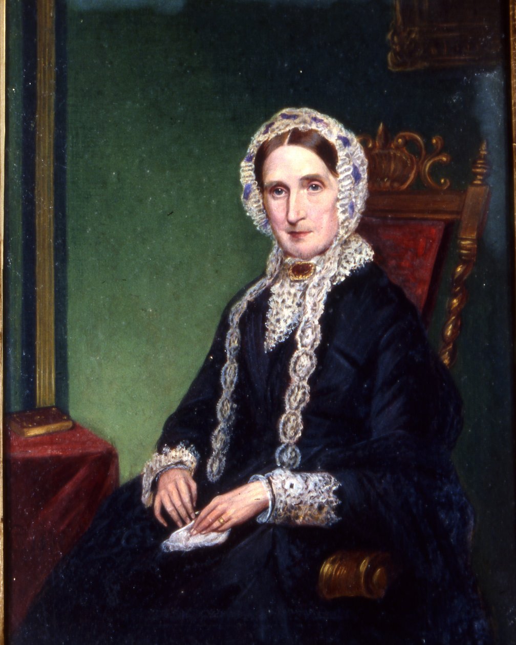 Vieille dame en deuil, c.1850 - English School