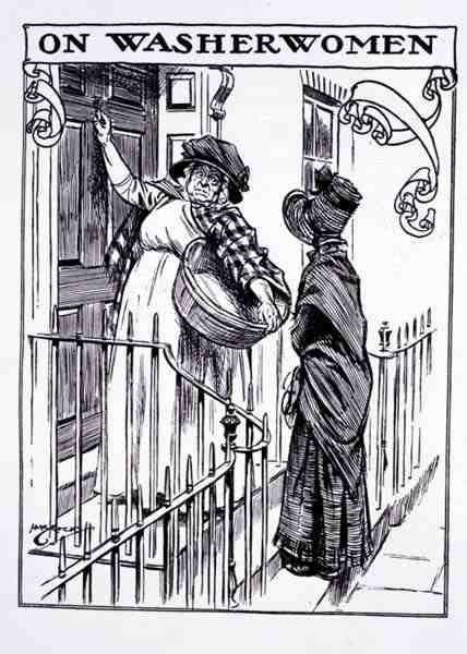 Sur les blanchisseuses - English School