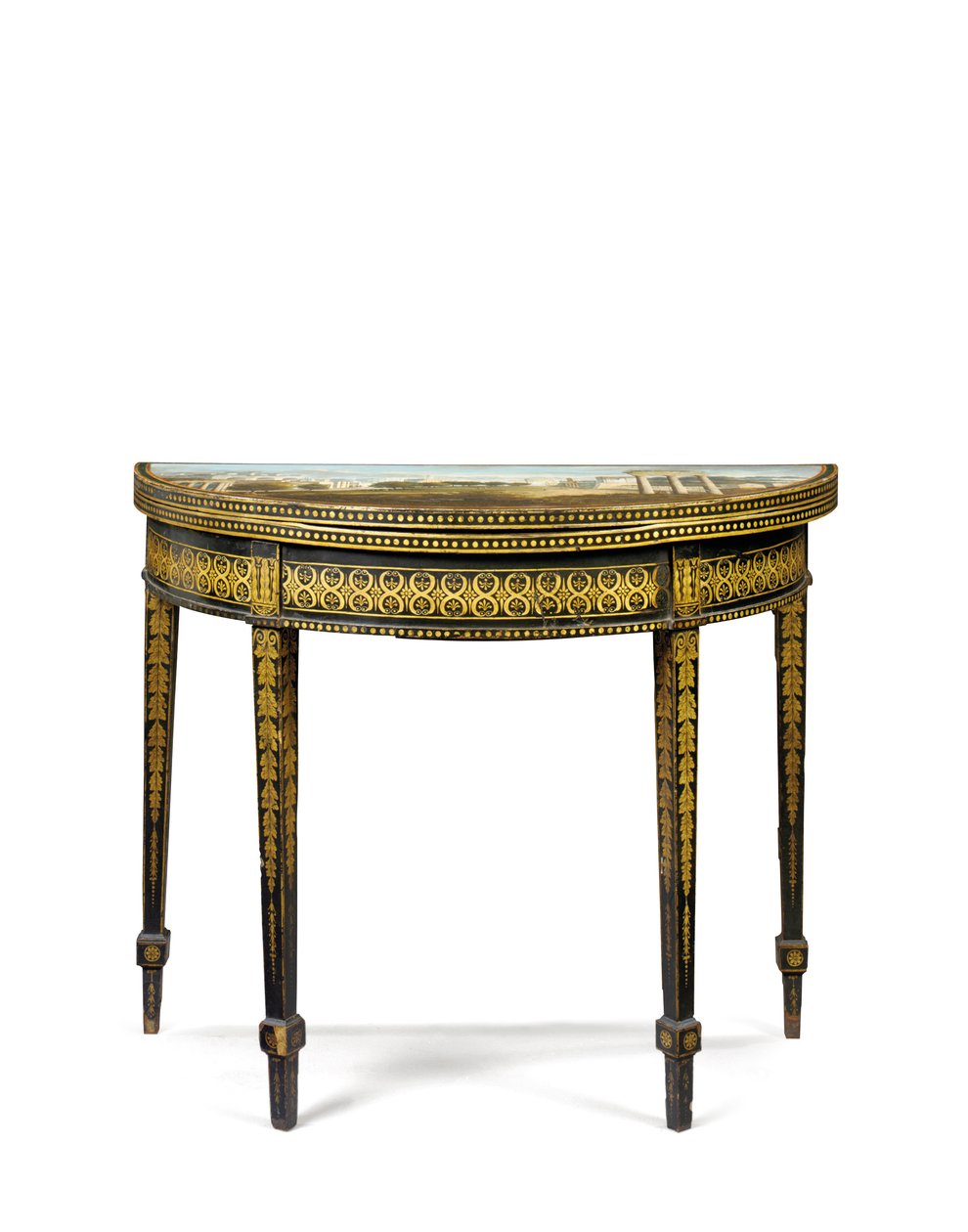 Une des deux tables à thé de George III, possiblement irlandaise, vers 1780 - English School