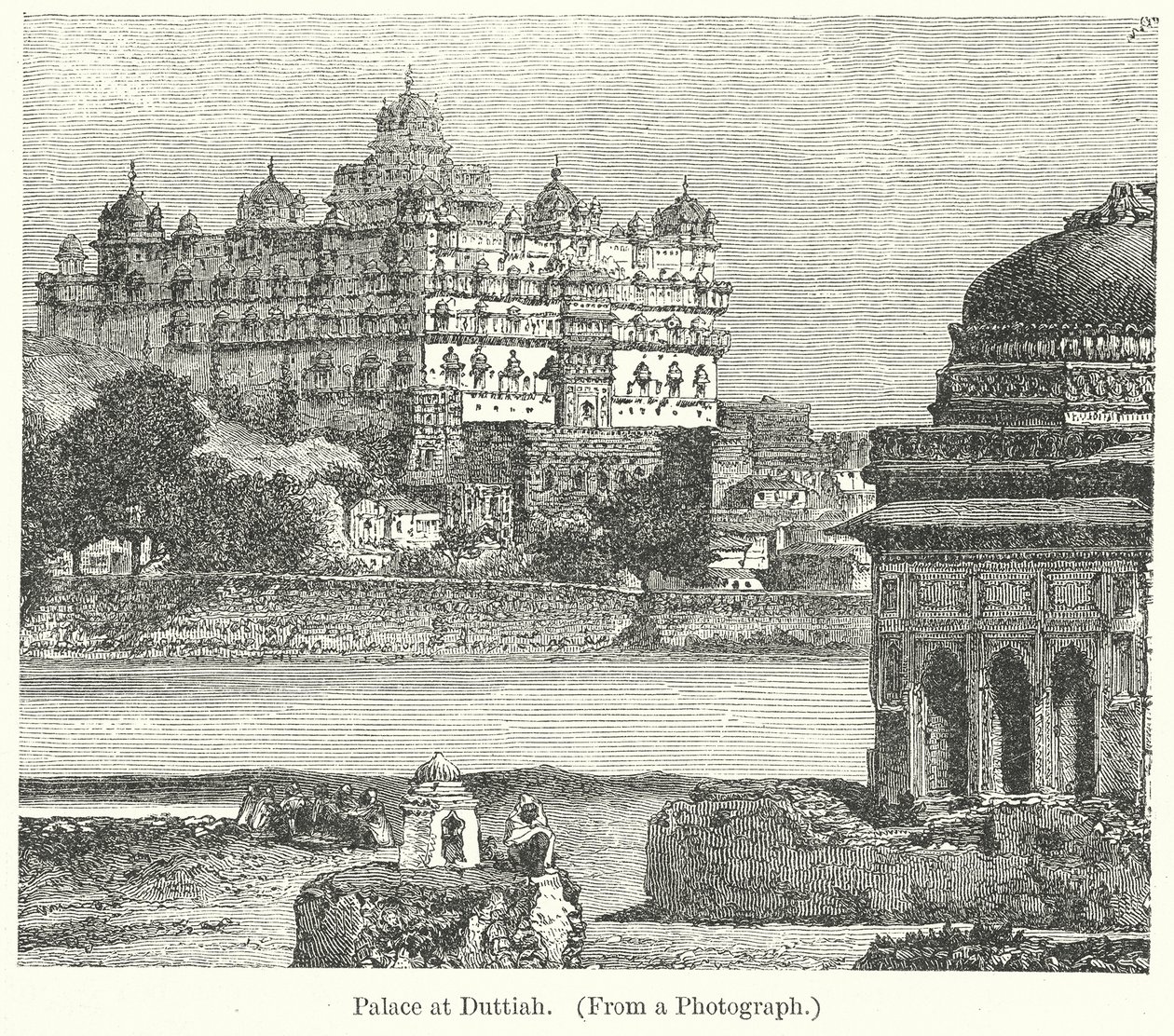 Palais de Duttiah (gravure) - English School