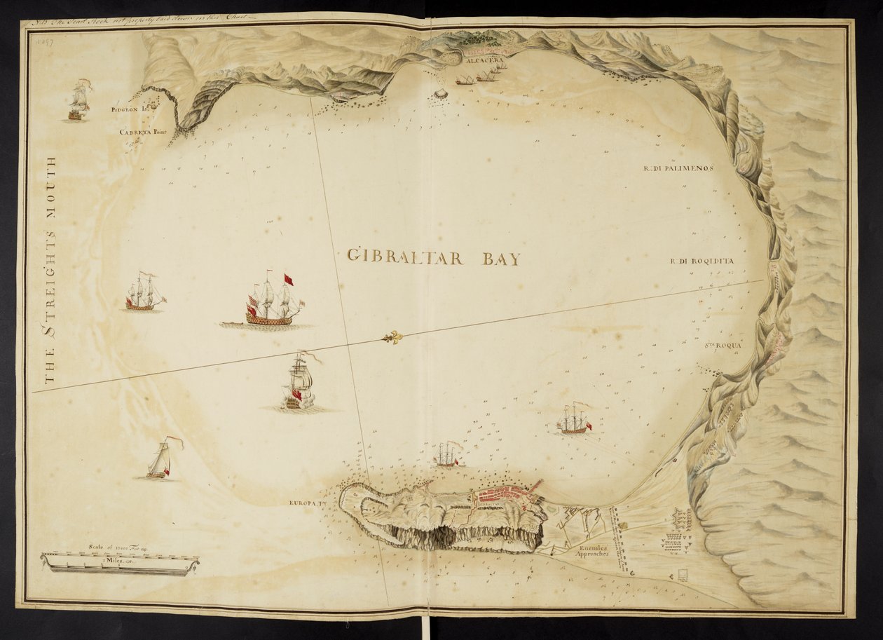 Plan de Gibraltar, Cinq plans de la baie et de la forteresse de Gibraltar - English School