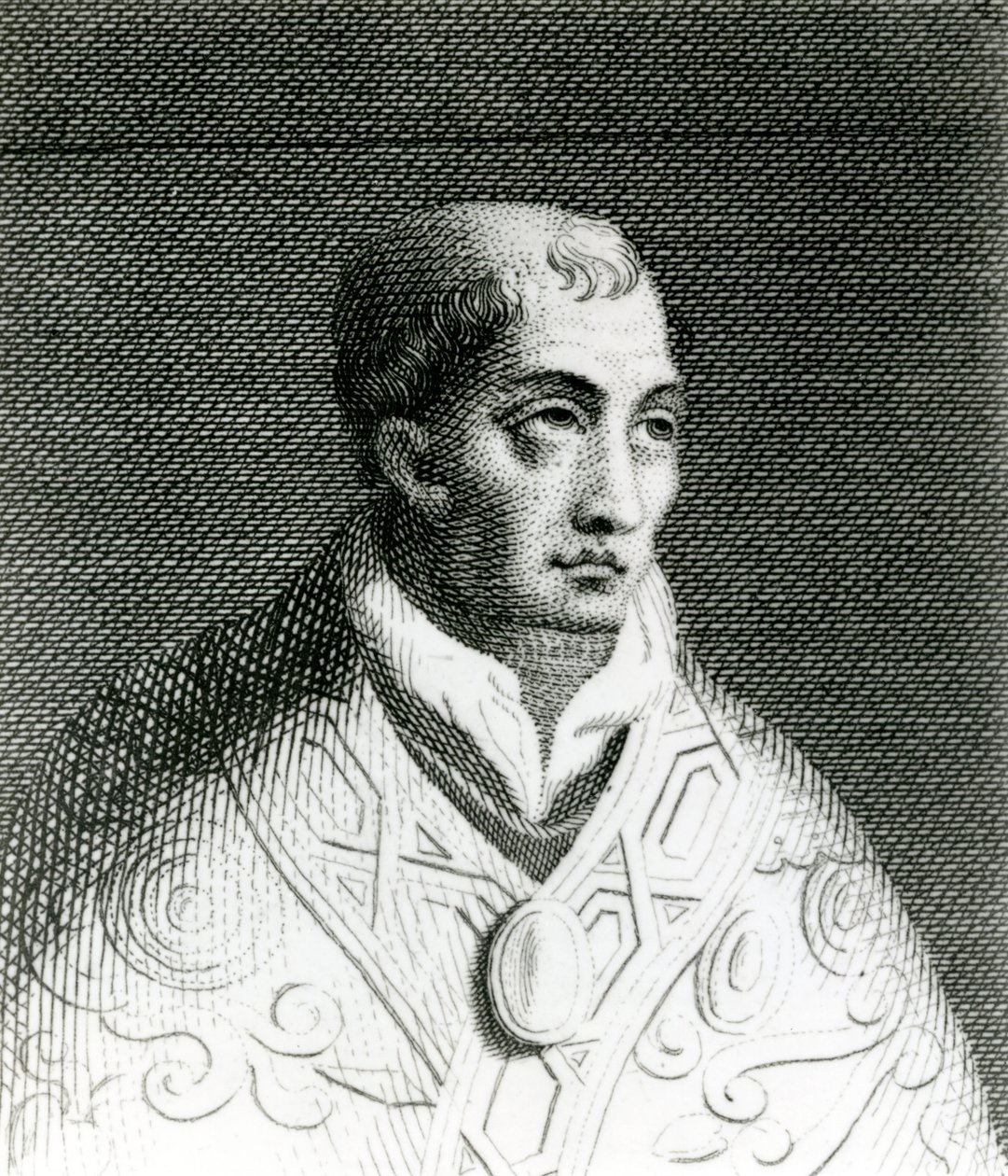 Pape Jean VIII (820-882) (gravure) - English School