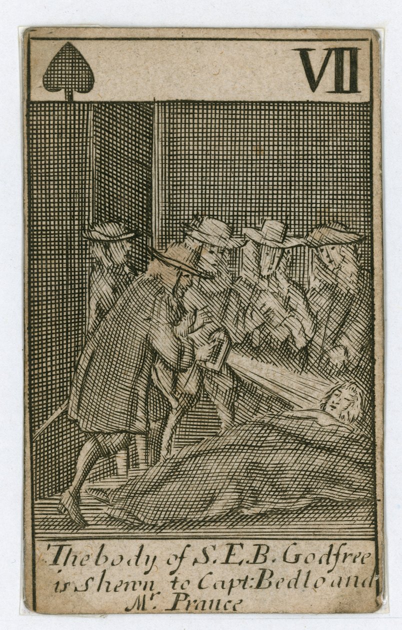 Carte à jouer du Complot Populaire (gravure) - English School