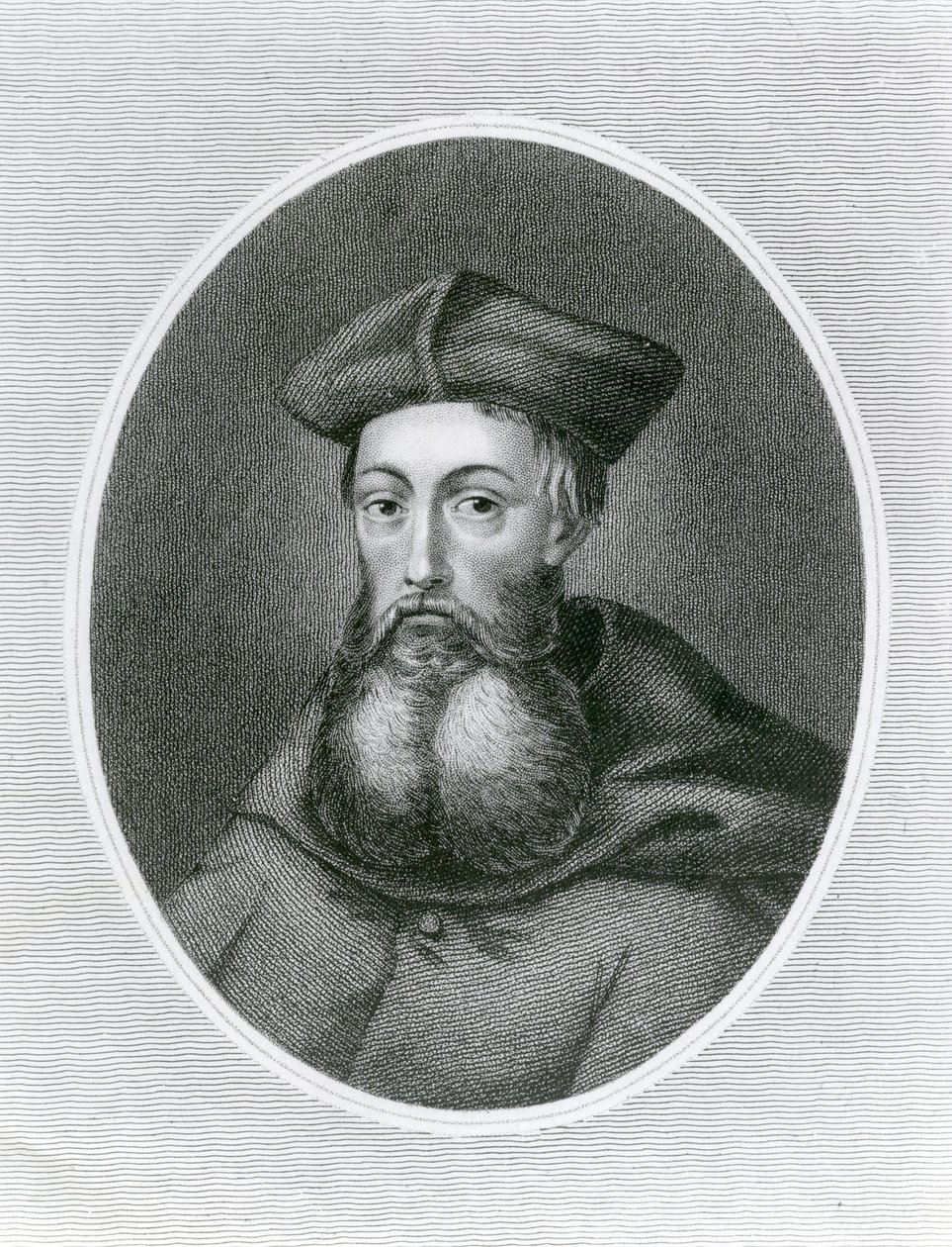 Portrait du Cardinal Reginald Pole (1500-58) (gravure) - English School