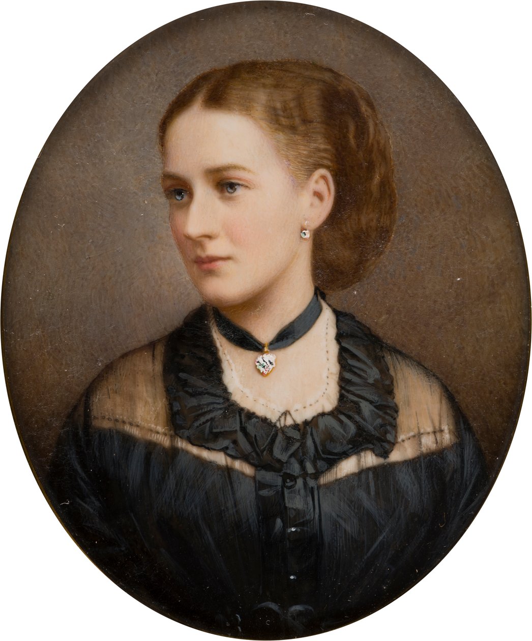 Portrait de Lady Ida Lumley, vicomtesse Newport 1870, ensuite comtesse de Bradford (1848-1936) - English School