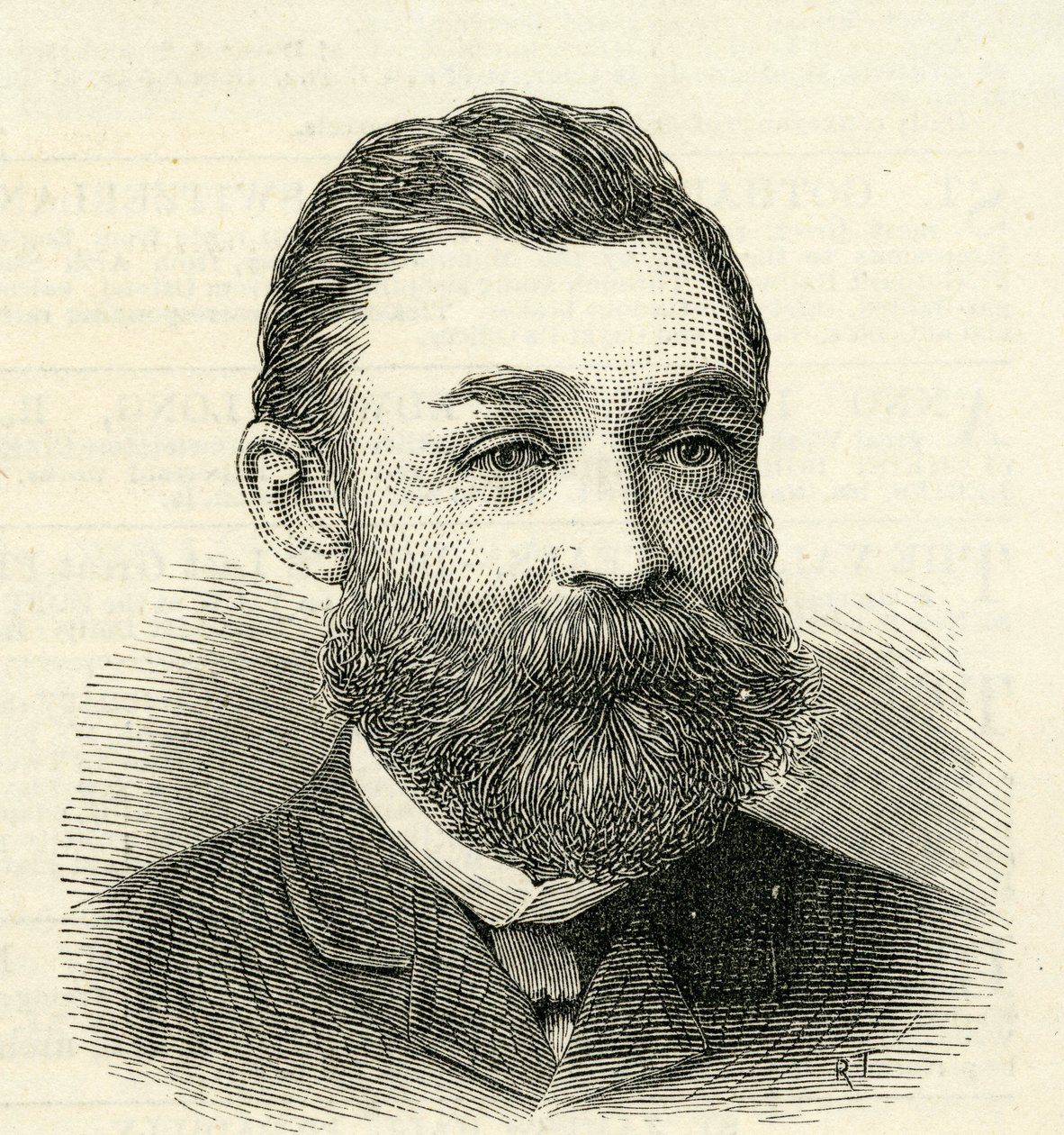 Portrait de M. R. Urwin, secrétaire des commissaires d