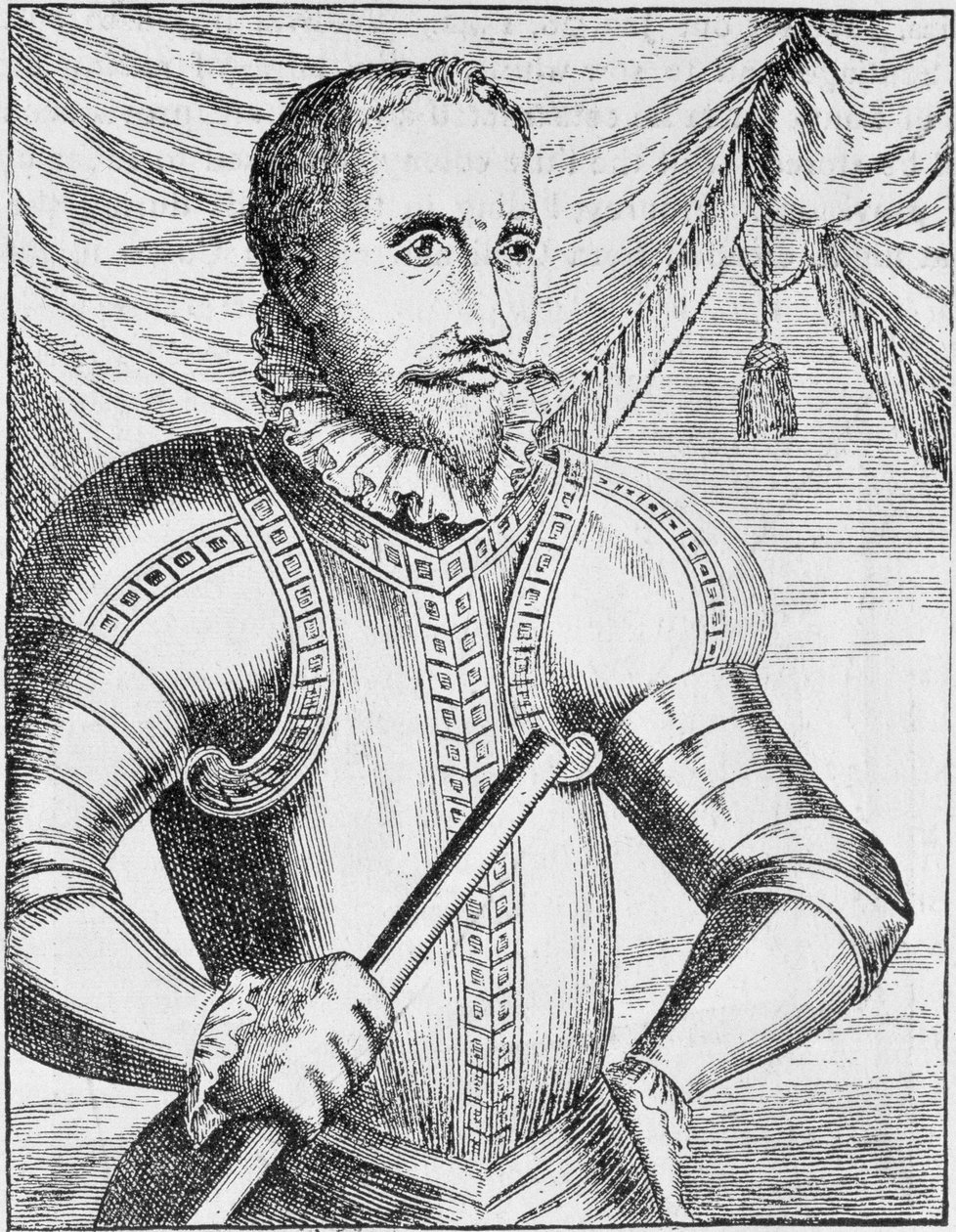 Portrait de Pedro de Valdibia, gouverneur du Chili, de 