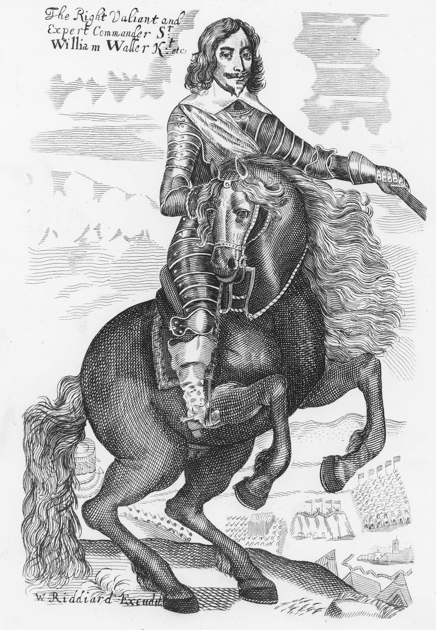 Portrait de Sir William Waller (gravure) - English School