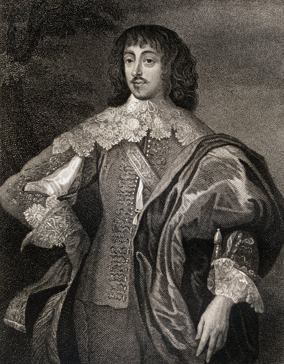 Portrait de William Villiers (1613-43) Vicomte Grandison, des Portraits britanniques de Lodge, 1823 - English School