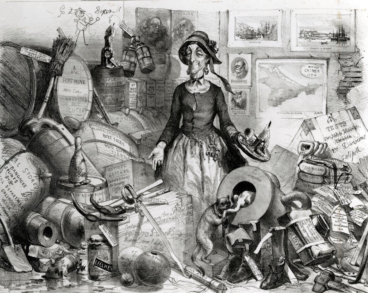 Portrait de la célèbre Mis(s)-Management respectueusement dédié à ses admirateurs, 1855 - English School