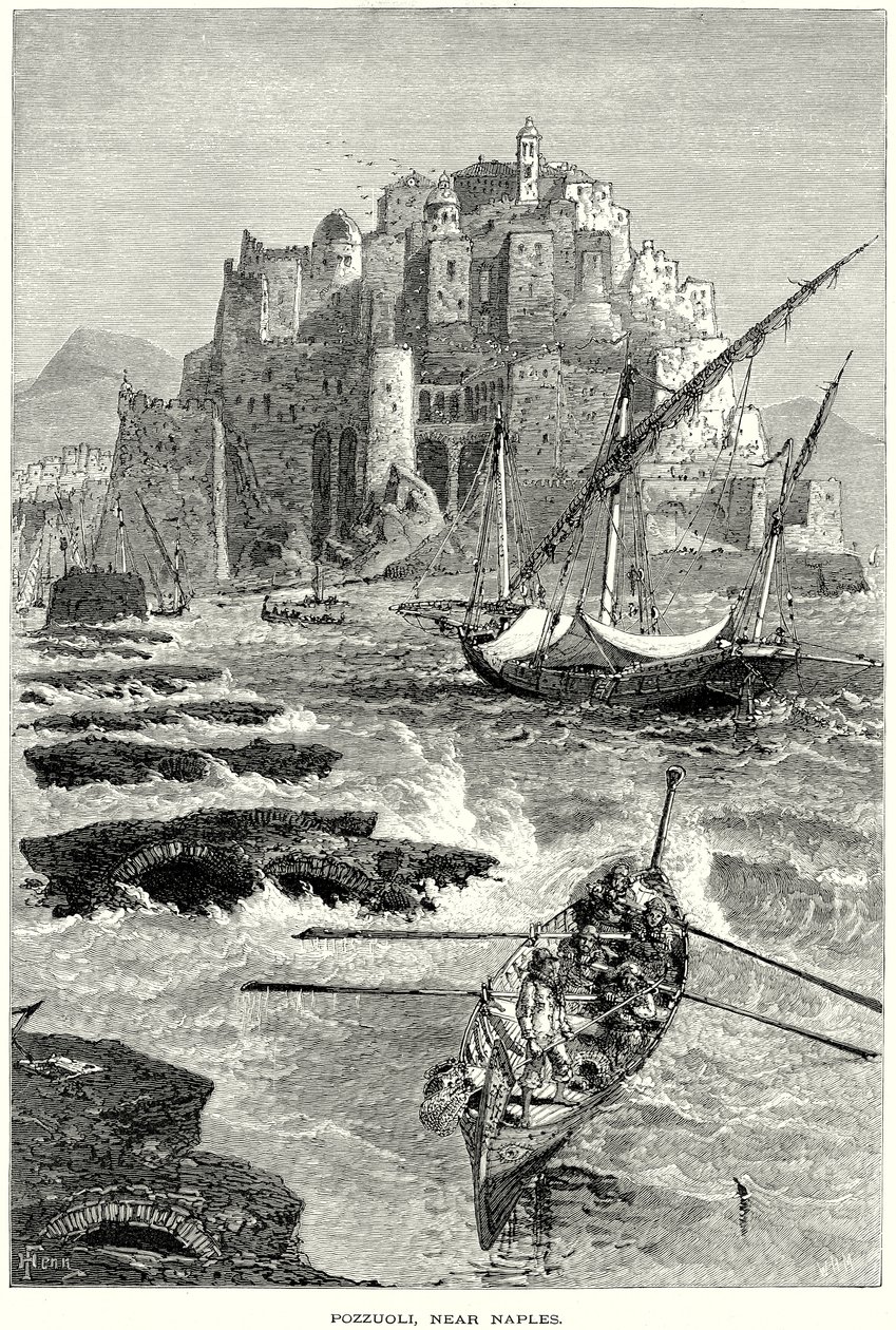 Pouzzoles, près de Naples (gravure) - English School