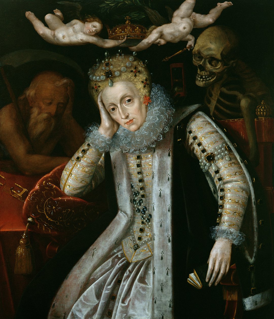 Reine Élisabeth I (1538-1603) en vieillesse, vers 1610 - English School