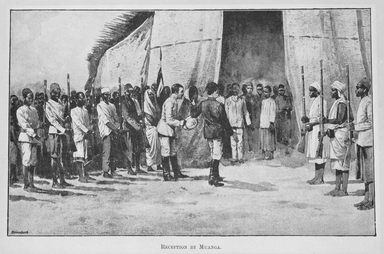 Réception par Muanga, de 